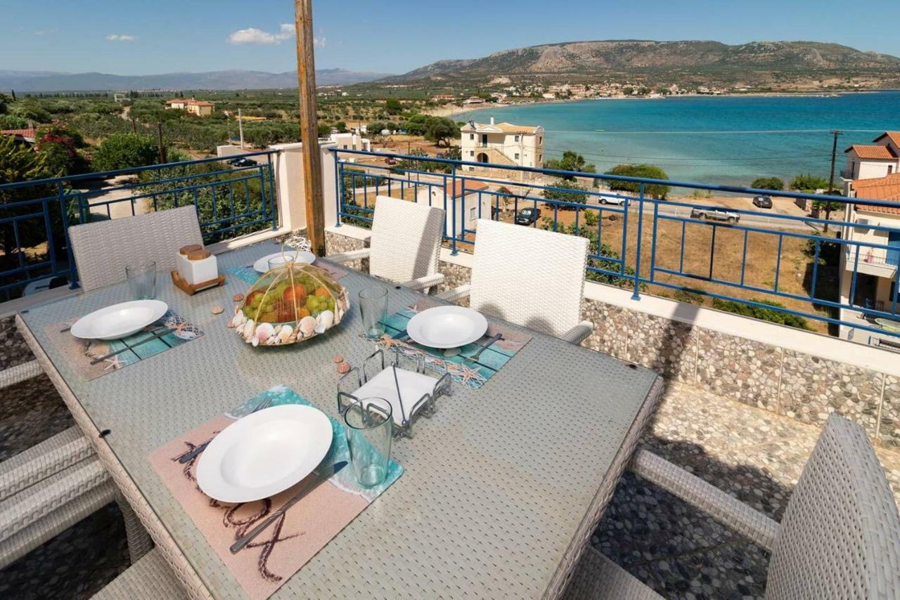 Seaview Flat Steps To The Beach Karavostasi  Exterior photo